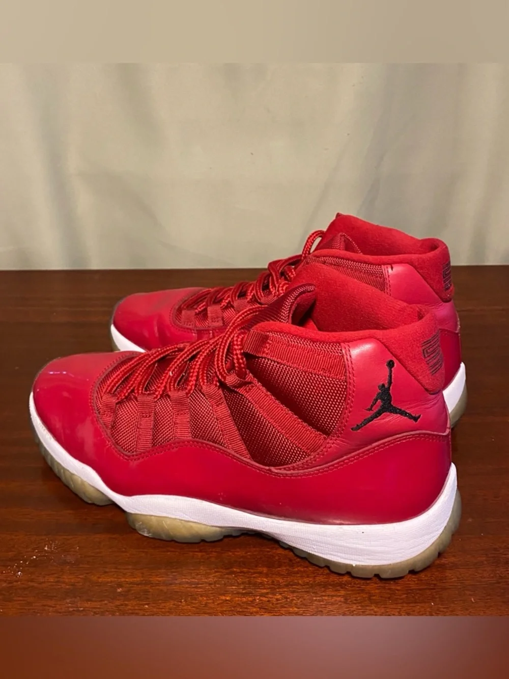 Jordan 11 Retro High Win Like ’96 Gym Red Sneakers Mens 10